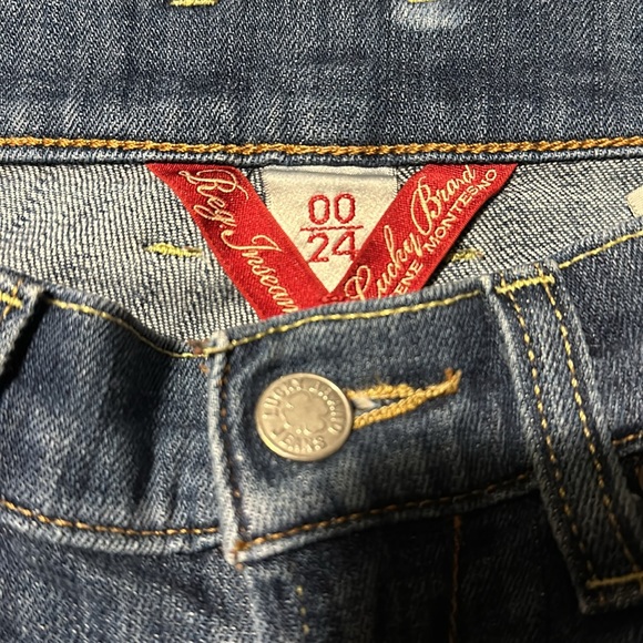 Lucky Brand by Gene Montesano. Size 24/00
Amber Sweet N Low. Retro,factory faded - Picture 6 of 14